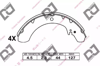 Комлект тормозных накладок DJ PARTS BS1068